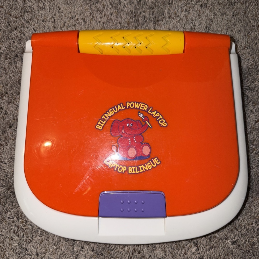Kids Kool Toyz Talking Bilingual Power‎ Laptop Educational Learning Works
